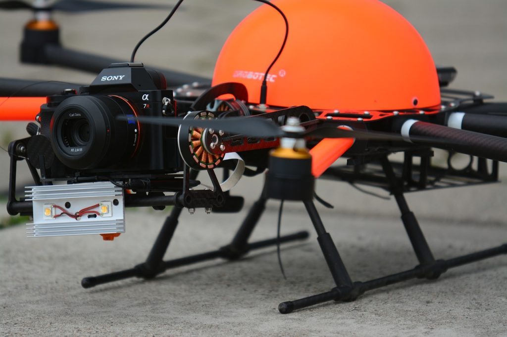 Drone With Additional Equipment