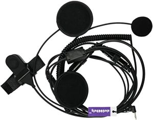 Motorola 1 Pin Full Face Motorcycle Bike Headset Earpiece Mic Earphone Headphone for Motorola Two Way Radio Talkabout