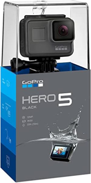 GoPro Hero 5 Black — Waterproof Digital Action Camera for Travel with Touch Screen 4K HD Video 12MP Photos