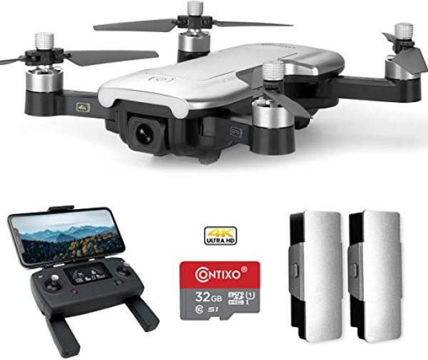 contixo-f30-drone-for-kids-adults-wifi-4k-uhd-camera-and-gps-fpv-quadcopter-for-beginners-foldable-mini-drone-brushless-motor-follow-me-two